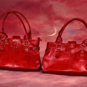 Women's Red Leather handbag